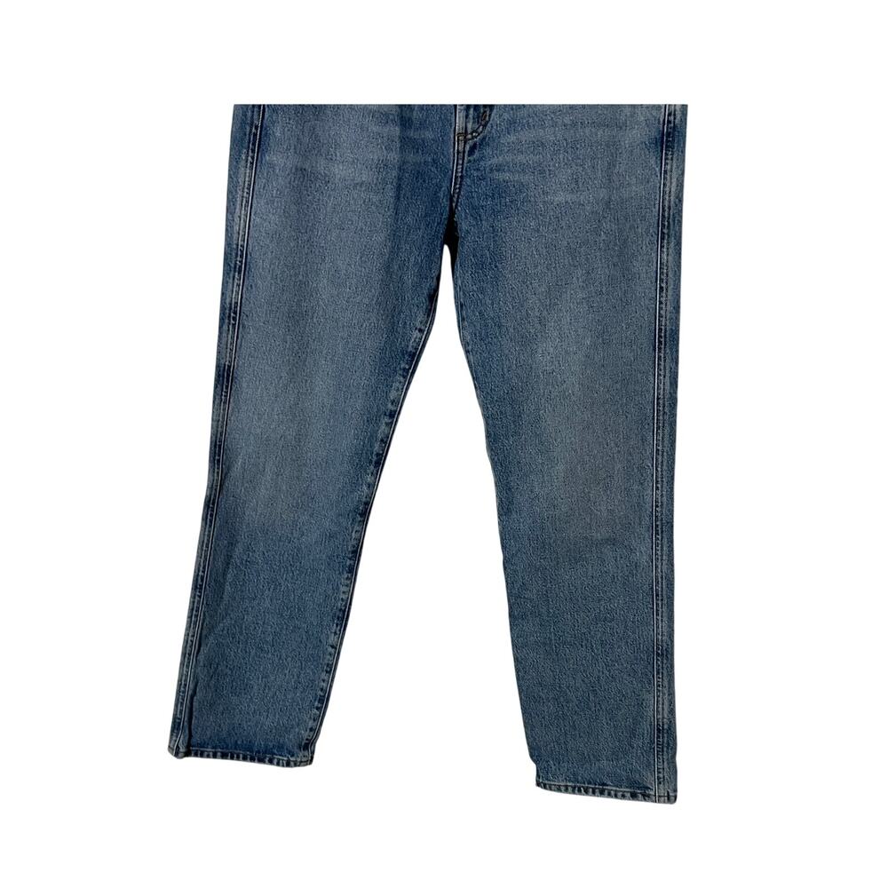 AGOLDE WOMENS 27 COOPER HIGH RISE STRAIGHT TROUSER JEANS COMMAND BLUE NEW - Picture 8 of 14